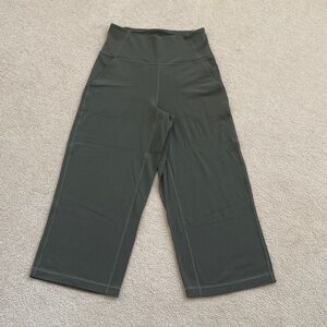 lululemon athletica Dark Green Wide-Leg Pants